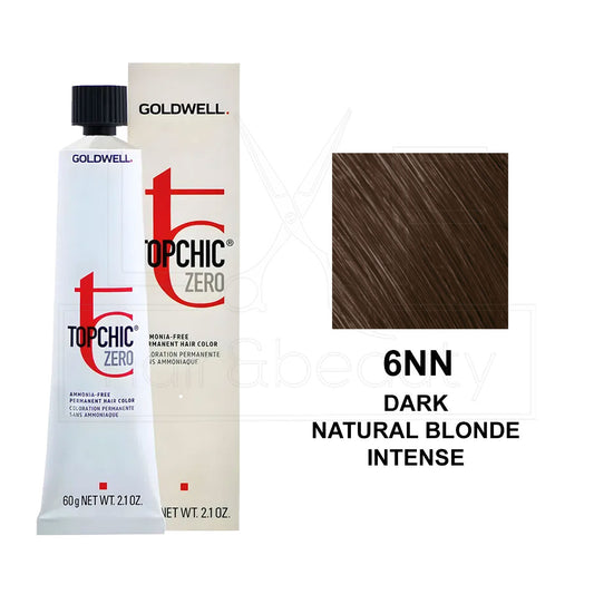 Topchic Zero Ammonia-Free Permanent Hair Color 6NN Dark Natural Blonde Intense 60ML
