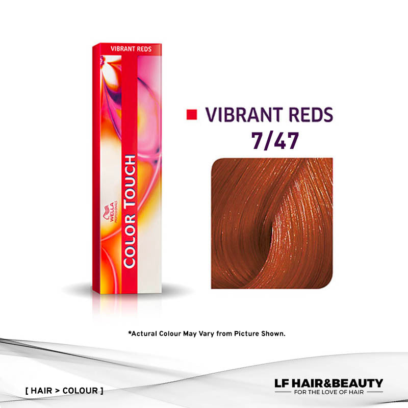 Wella Color Touch Semi-Permanent Cream 7/47 - Medium Blonde Red Brown 60g