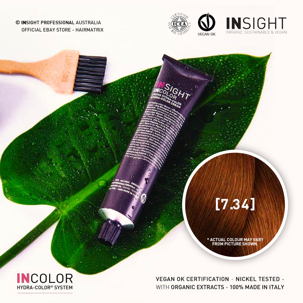 **Buy 12 get 1 Free** Insight INCOLOR Hydra-Color Cream [7.34] Golden Copper Blond 100ml