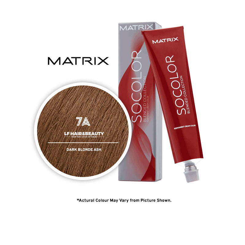 Matrix Socolor 7A Dark Ash Blond 85G - LF Hair and Beauty Supplies