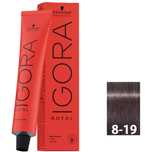 Schwarzkopf Igora Royal 8-19 60ML - Light Blonde Cendré Ash