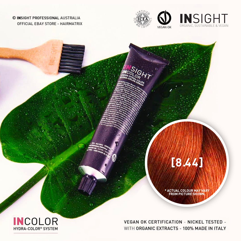 **Buy 12 get 1 Free** Insight INCOLOR Hydra-Color Cream [8.44] Deep Coppery Light Blond 100ml