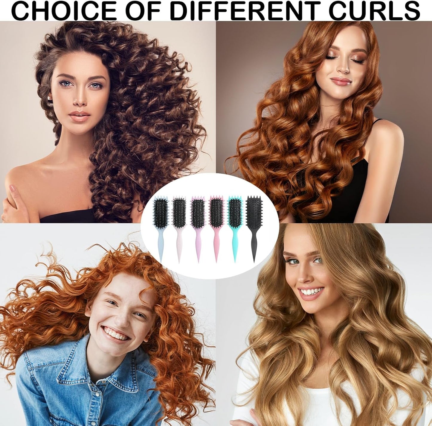 Wonder Brush Curly Brush Blue