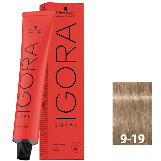 Schwarzkopf Igora Royal 9-19 Light Blonde Red Violet 60ML