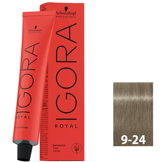 Schwarzkopf Igora Royal 9-24 60ML - Very Light Blonde Ash Beige