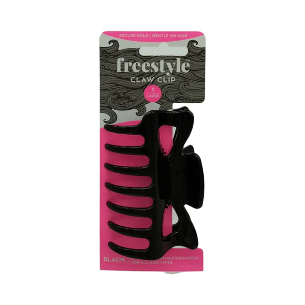 Freestyle Butterfly Clip Large Black 1Pc