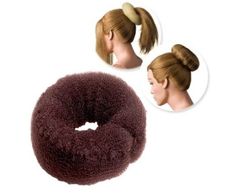 Dress Me Up Hair Donut and Sausage Two Way Styler Brown