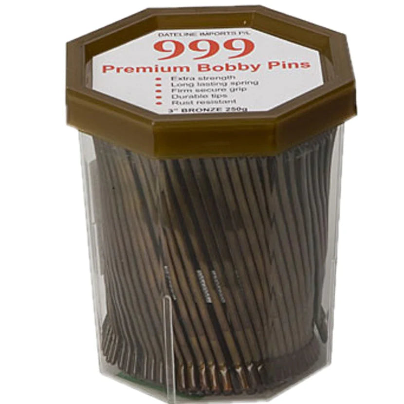 999 BOBBY PINS 3" BRONZE 250G packaging