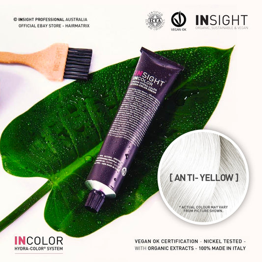 **Buy 12 get 1 Free** Insight INCOLOR Hydra-Color Cream [ Anti-Yellow Toner ] 100ml