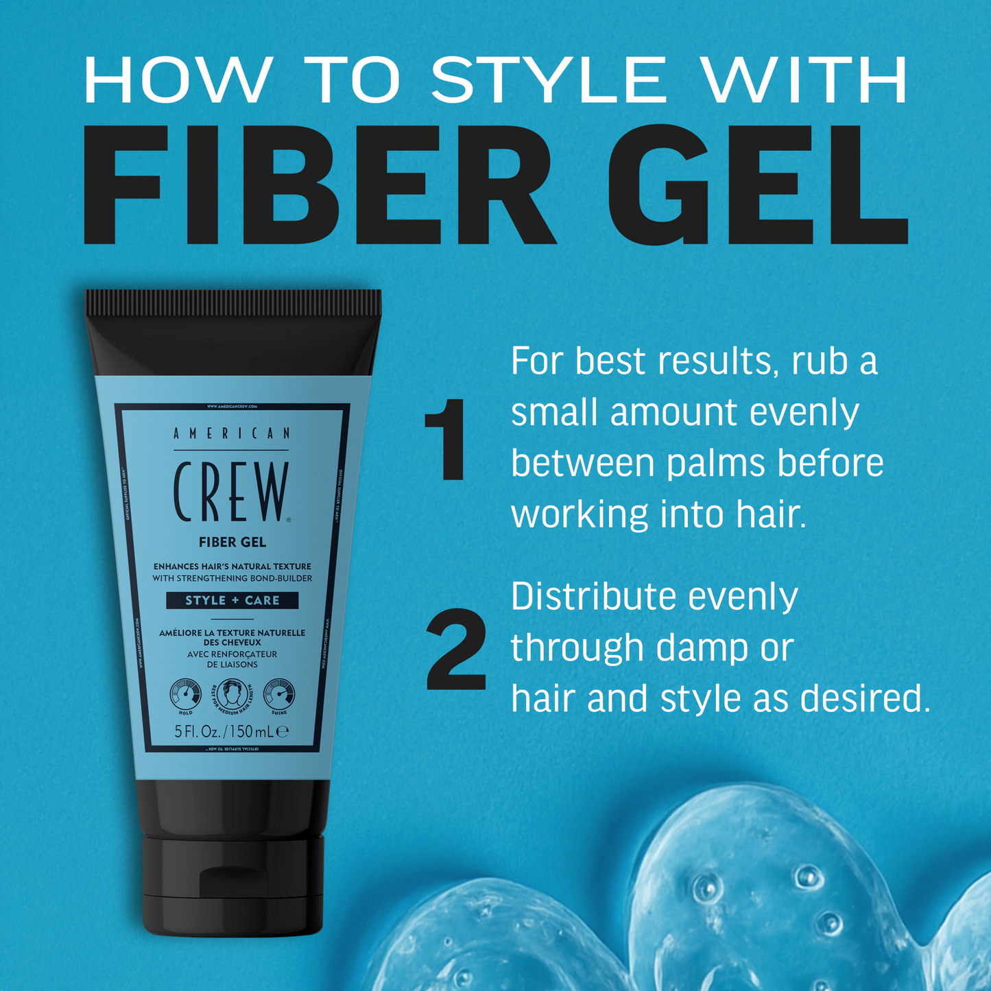 American Crew Fibre Gel Style Plus Care 150ml