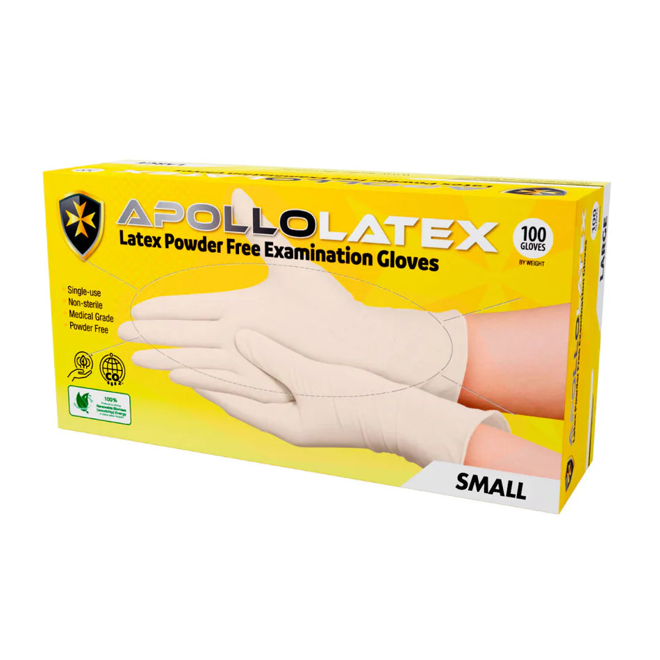 *Apollo Latex Powder Free Gloves Small