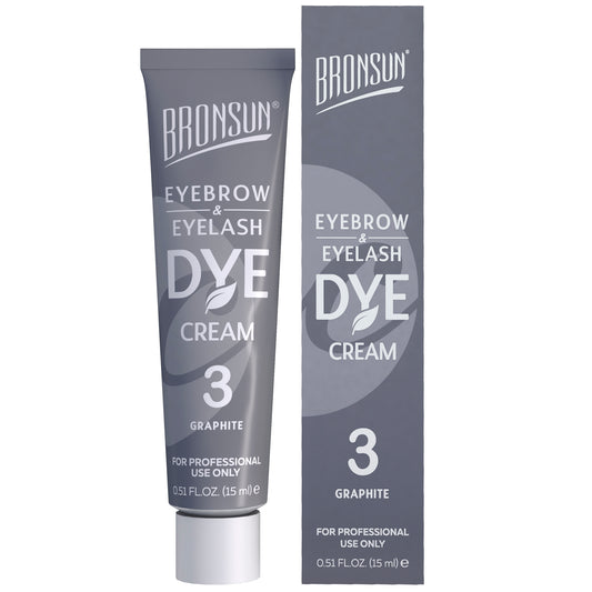 Bronsun Eyelash And Eyebrow Dye Cream 3 Graphite 15ml