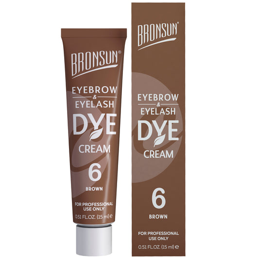 Bronsun Eyelash And Eyebrow Dye Cream 6 Brown 15ml