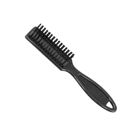Professional Black Fade Brush & Neck Duster - Premium Barber Cleaning Brush