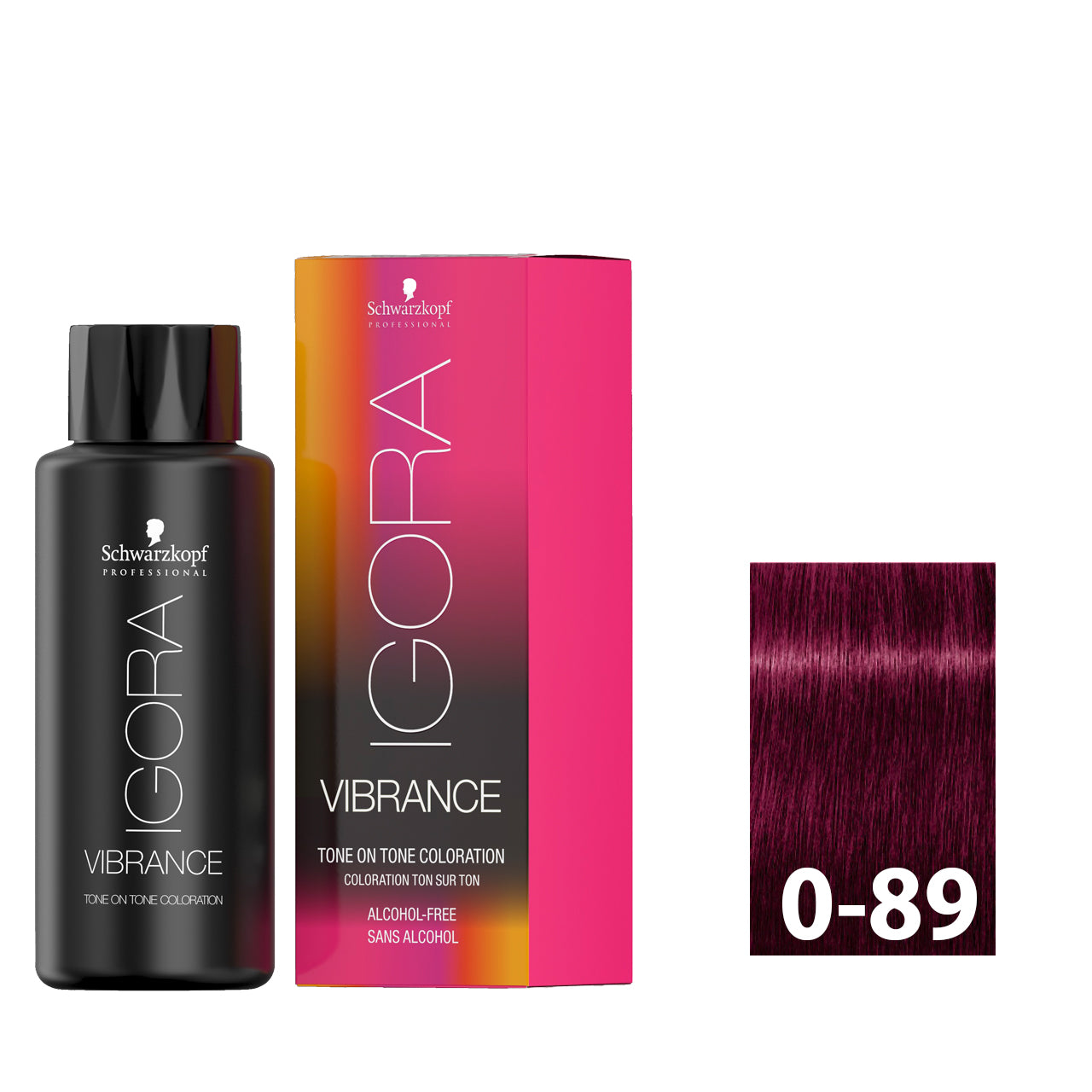 Bold blue violet hair after using SCHWARZKOPF IGORA VIBRANCE 0-89