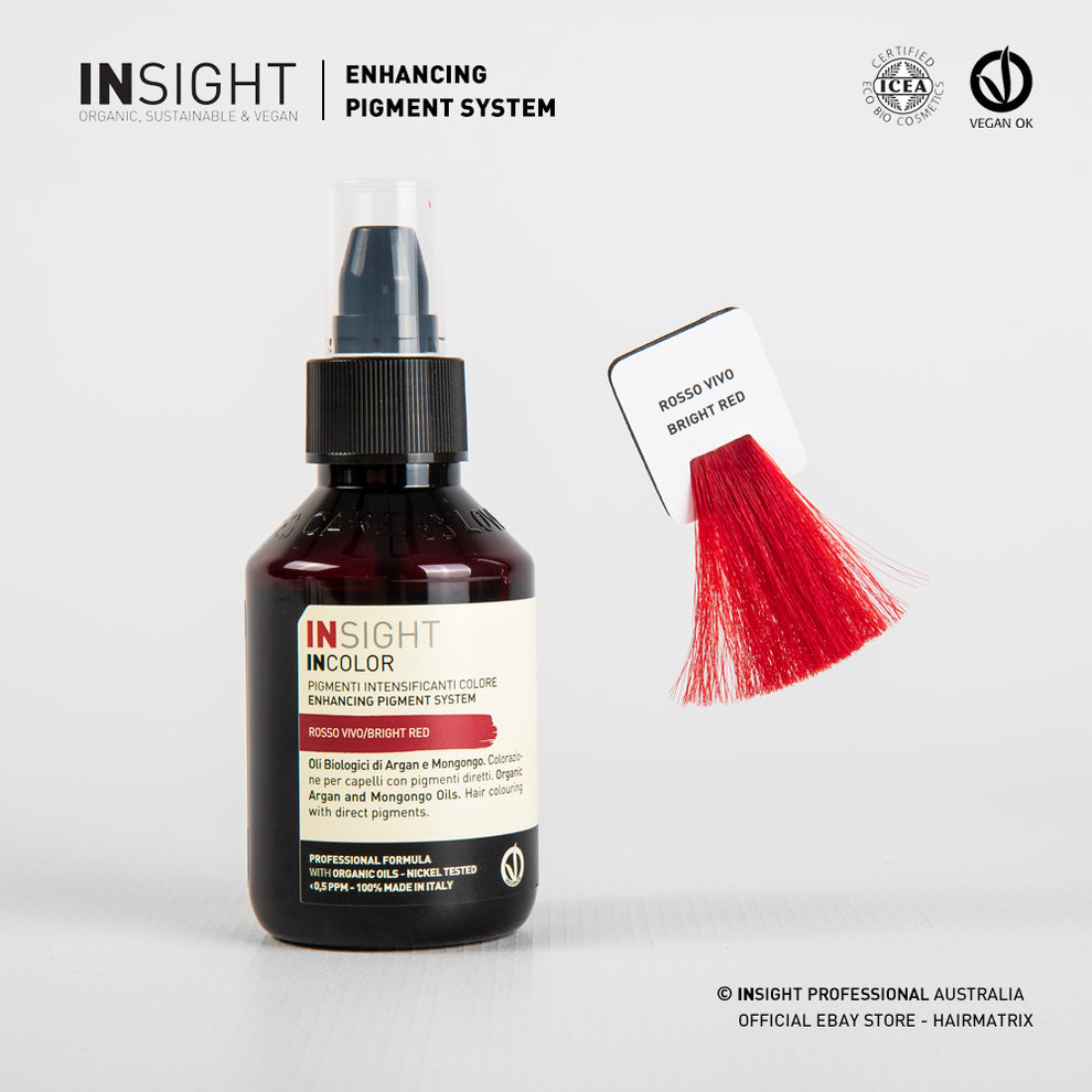 Insight Incolor Enhancing Pigment Bright Red 100ML - LF Hair and Beauty ...