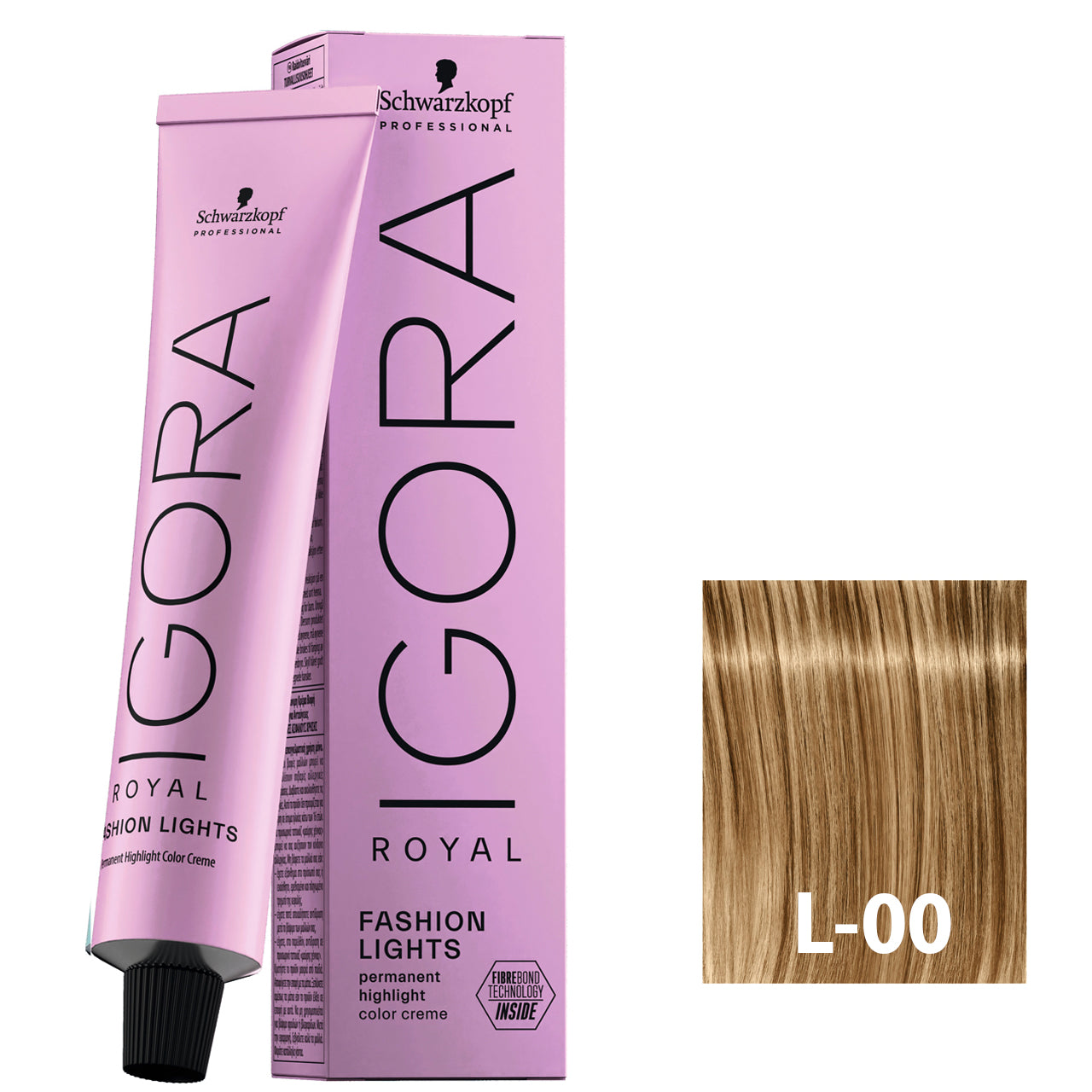 Bright white hair after using SCHWARZKOPF IGORA ROYAL FASHION L-00