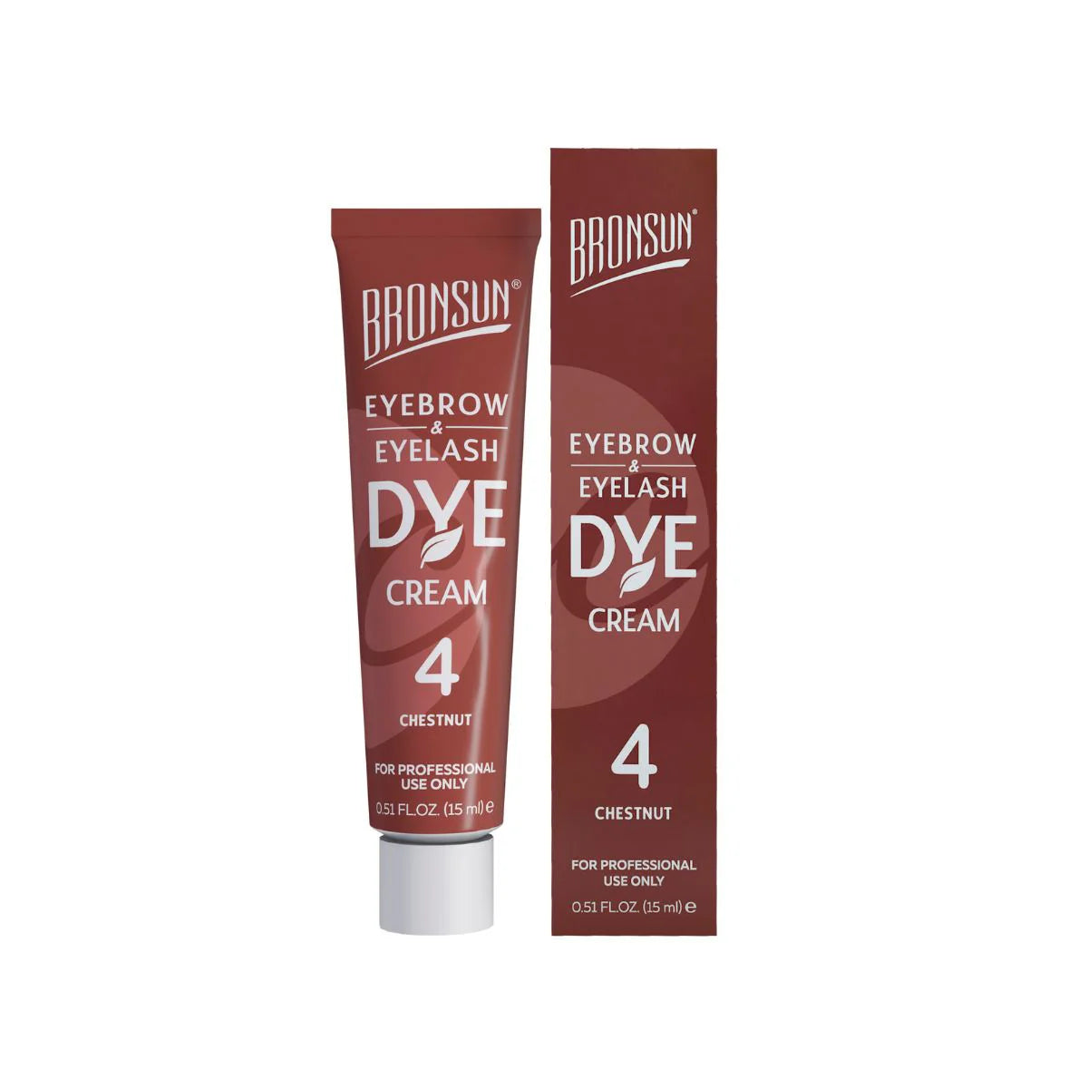 Bronsun Eyelash And Eyebrow Dye Cream 4 Chestnut 15ml