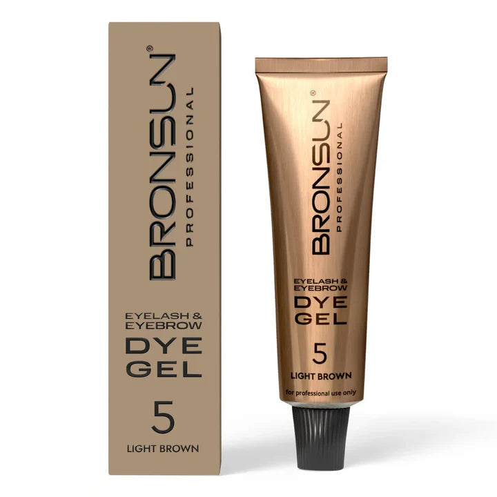 Bronsun Eyelash And Eyebrow Dye Gel 5 Light Brown 15ml