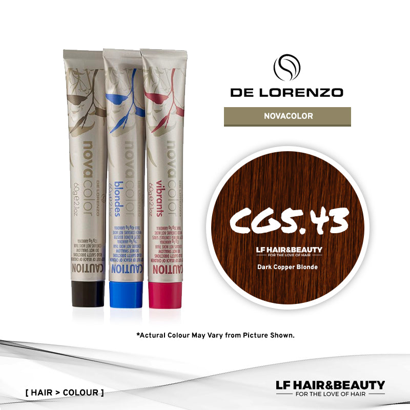 De Lorenzo NovaColor Permanent Colour CG5.43 - Dark Copper Blonde 60g