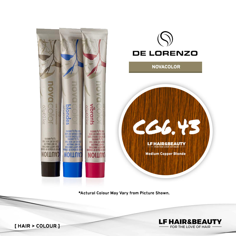 De Lorenzo NovaColor Permanent Colour CG6.43 - Medium Copper Blonde 60g