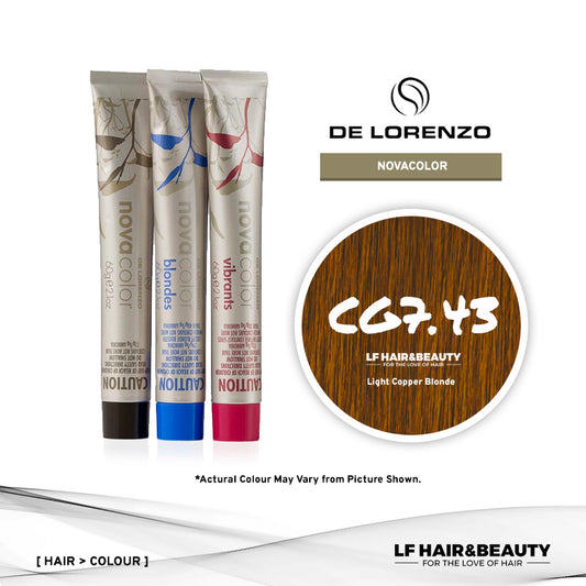 De Lorenzo NovaColor Permanent Colour CG7.43 - Light Copper Blonde 60g