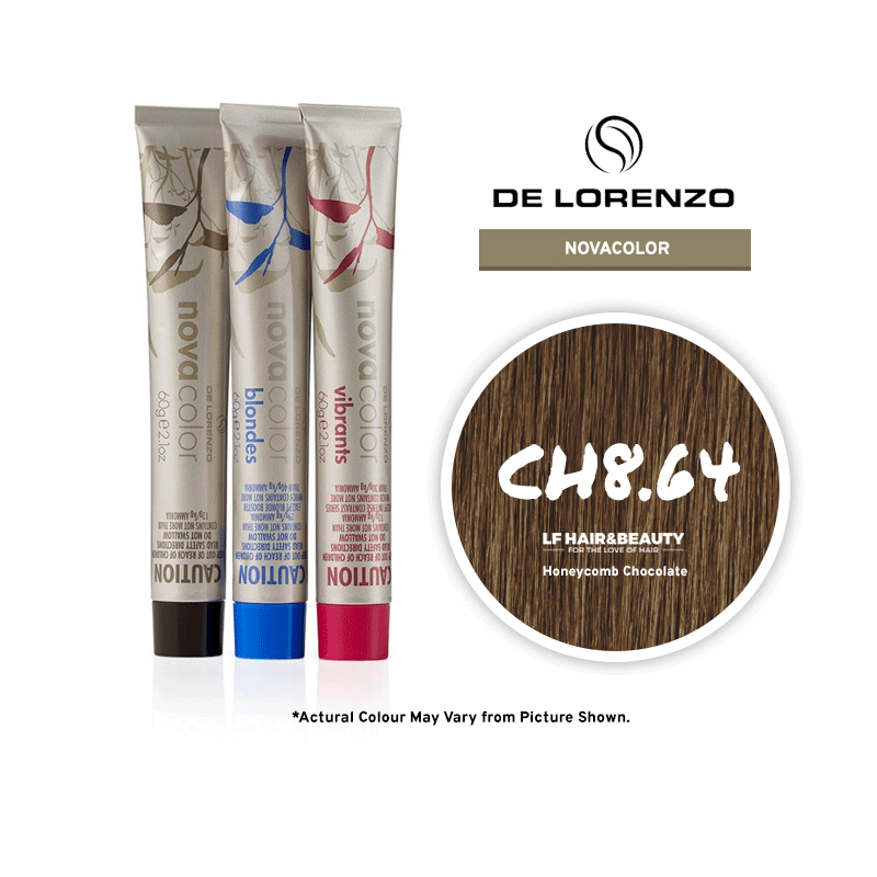 De Lorenzo NovaColor Permanent Colour CH8.64 - Honeycomb Chocolate 60g