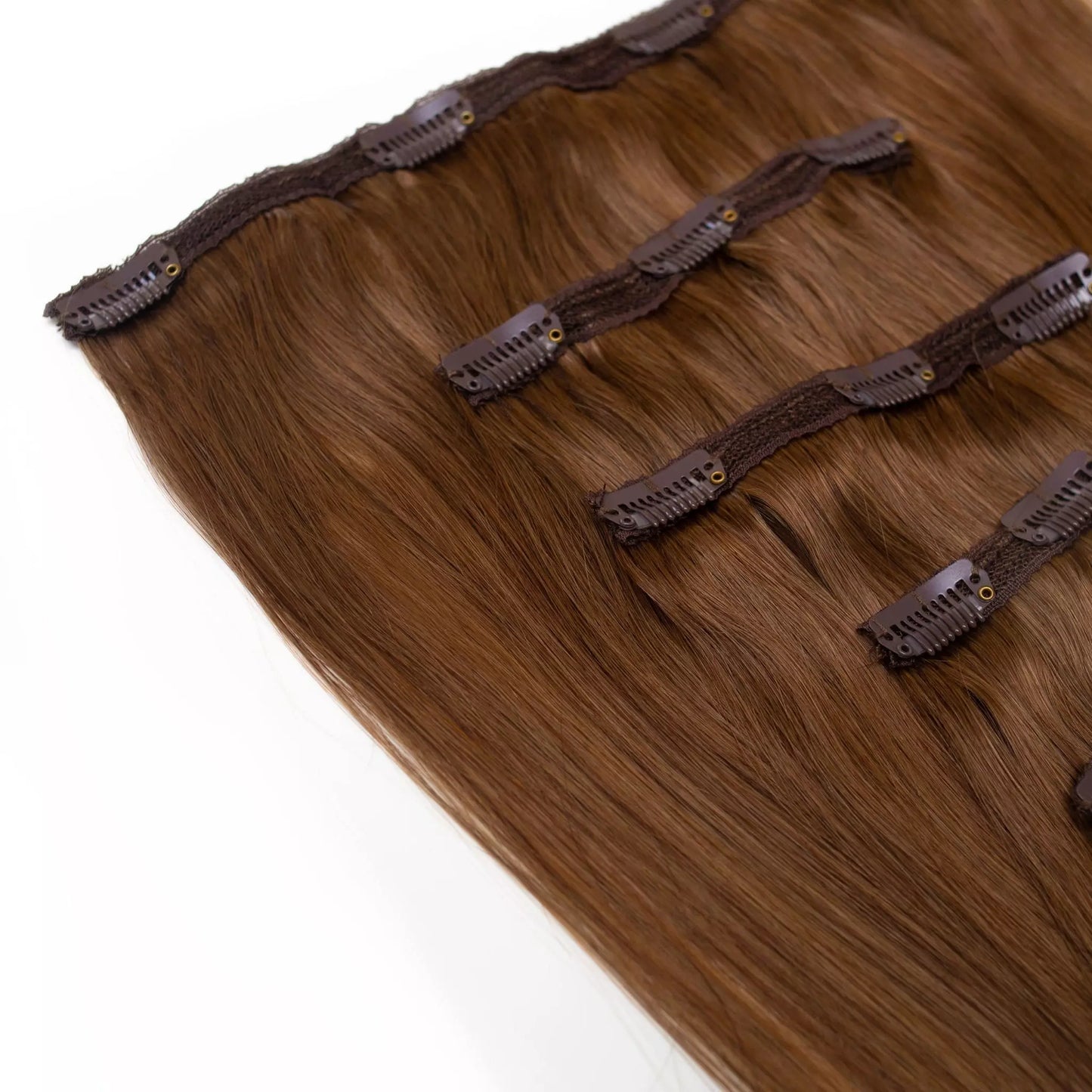 Seamless1 Caramel Clip-in Human Hair in 5 piece 21-22 inches / 53.5-56 cm - 110 grams