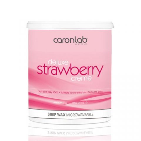 Caron Deluxe Strawberry Creme Strip Wax 800ml