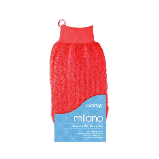 Milano Exfoliating Massage Mitt Red