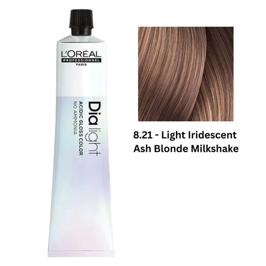 Loreal Dia Light 8.21 Light Iridescent Ash Blonde Milkshake 60ML