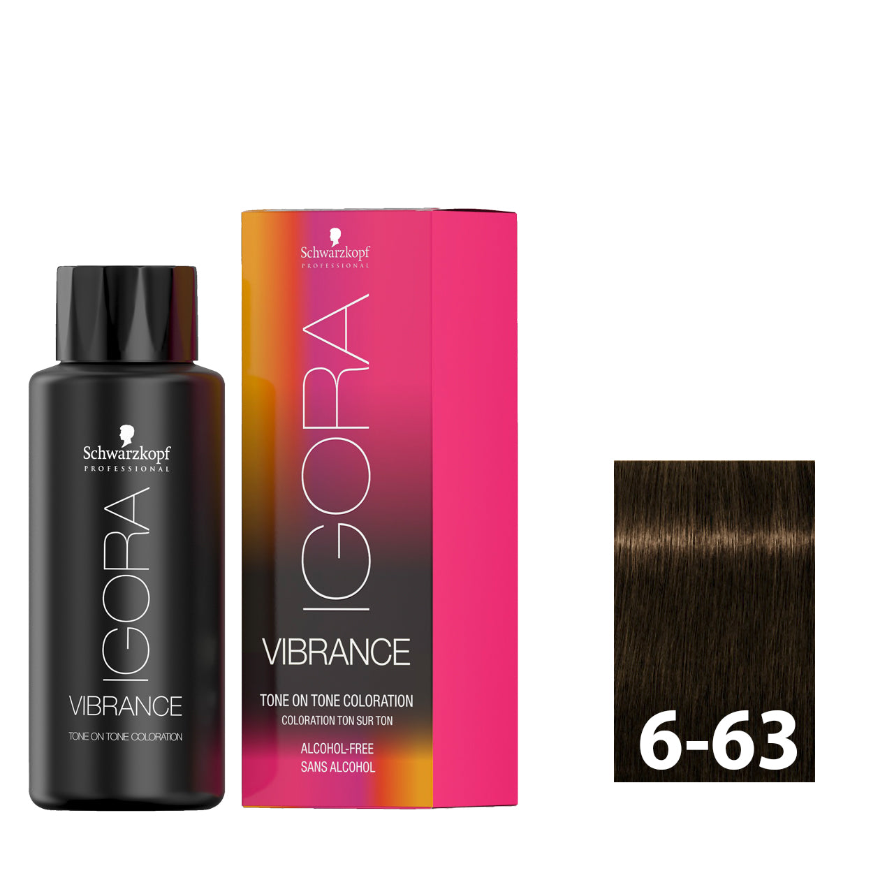 Dark blonde gold hair after using SCHWARZKOPF IGORA VIBRANCE 6-63