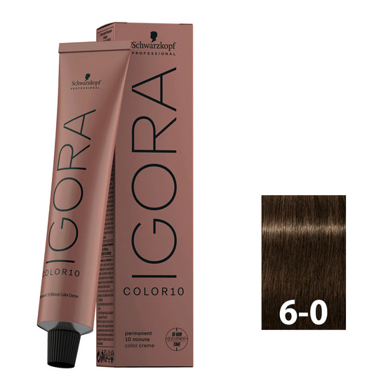 Dark blonde hair after using SCHWARZKOPF IGORA COLOR10 6-0