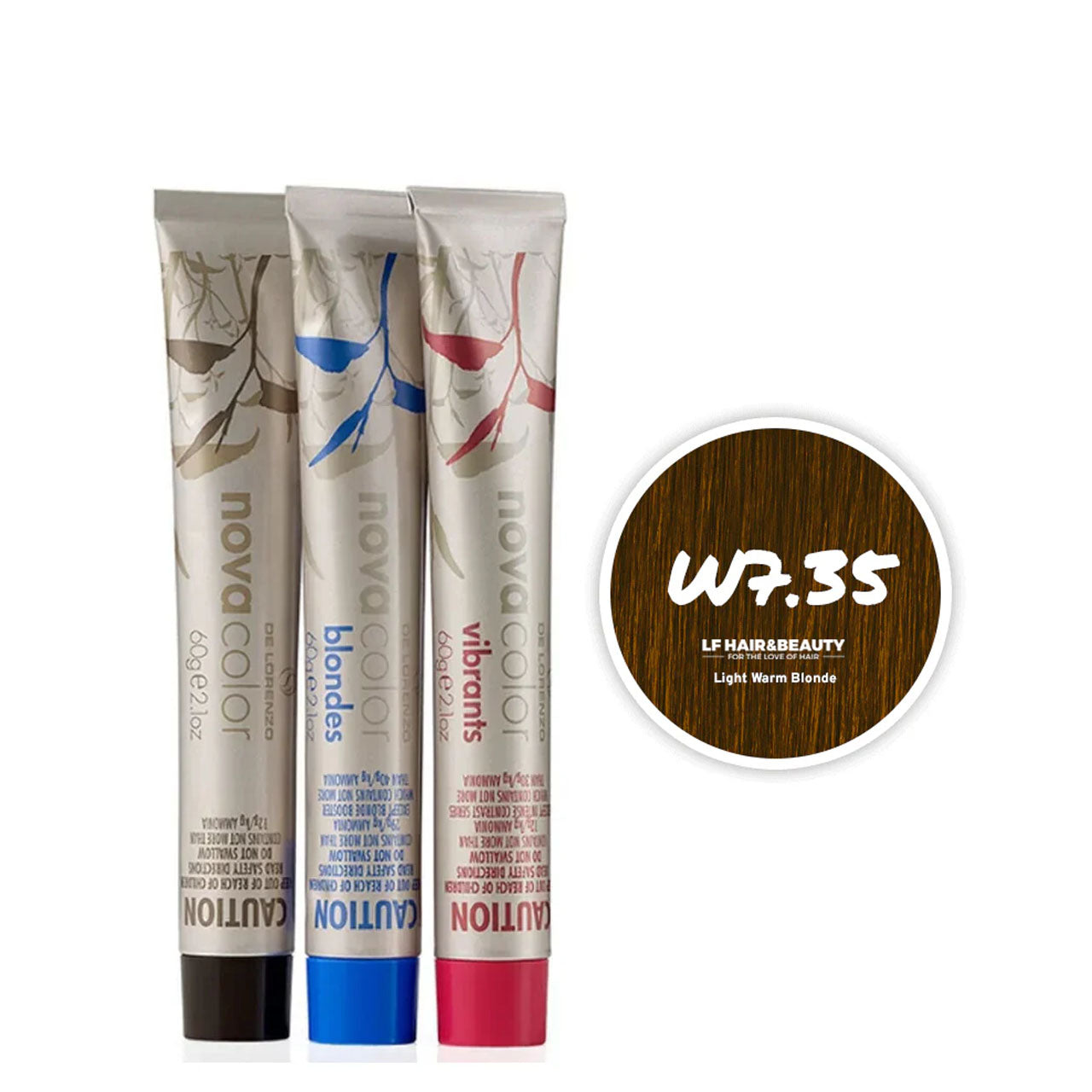 De Lorenzo Novacolor W7.35 Light Warm Blonde 60G