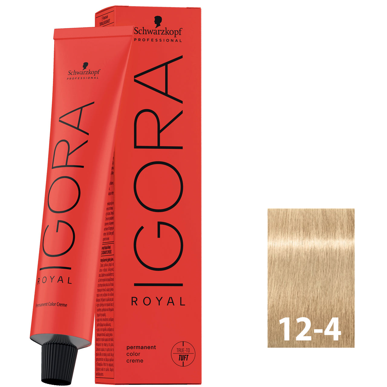 Extra extra light red blonde hair after using SCHWARZKOPF IGORA ROYAL 12-4