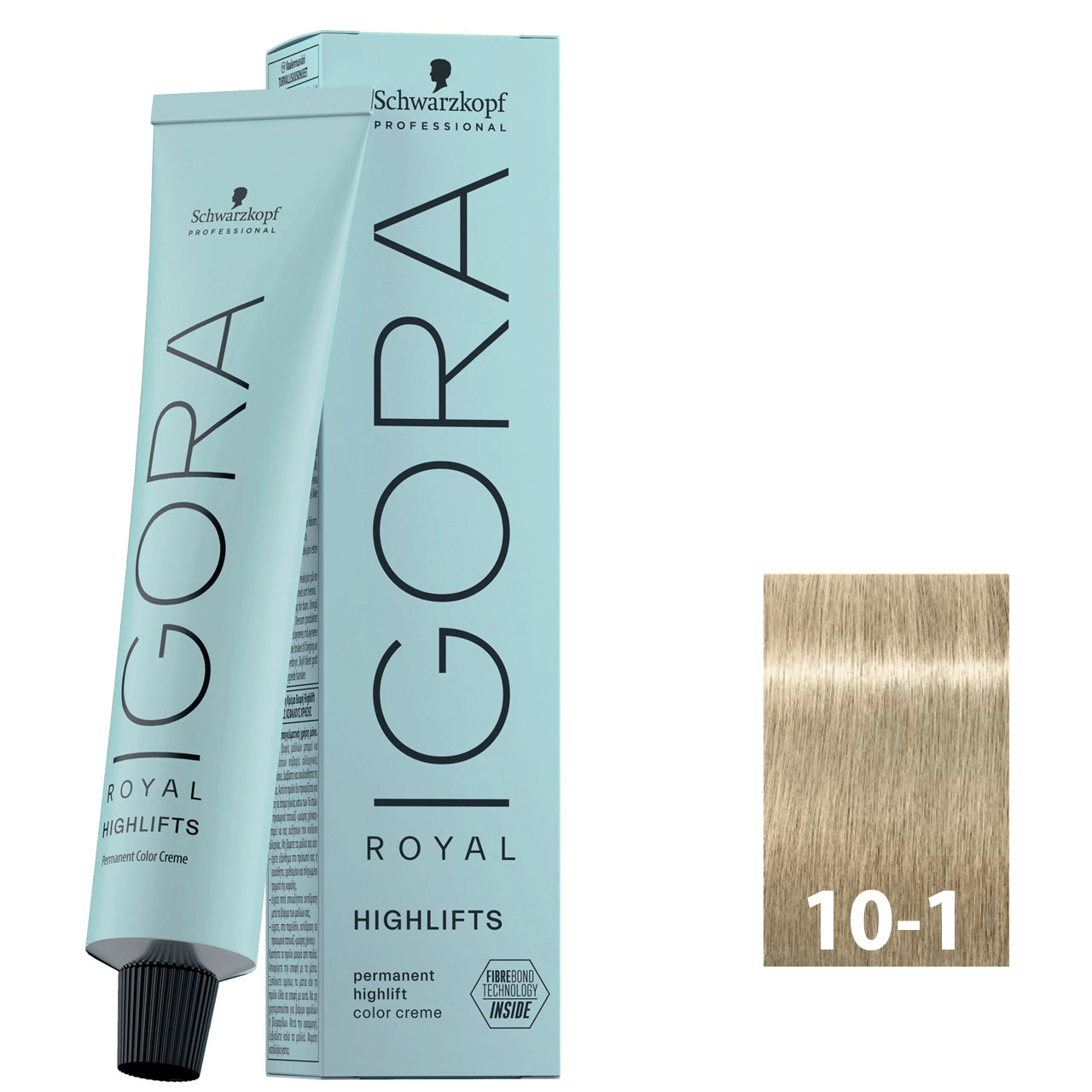 Extra light ash blonde hair after using SCHWARZKOPF IGORA ROYAL HIGHLIFTS 10-1