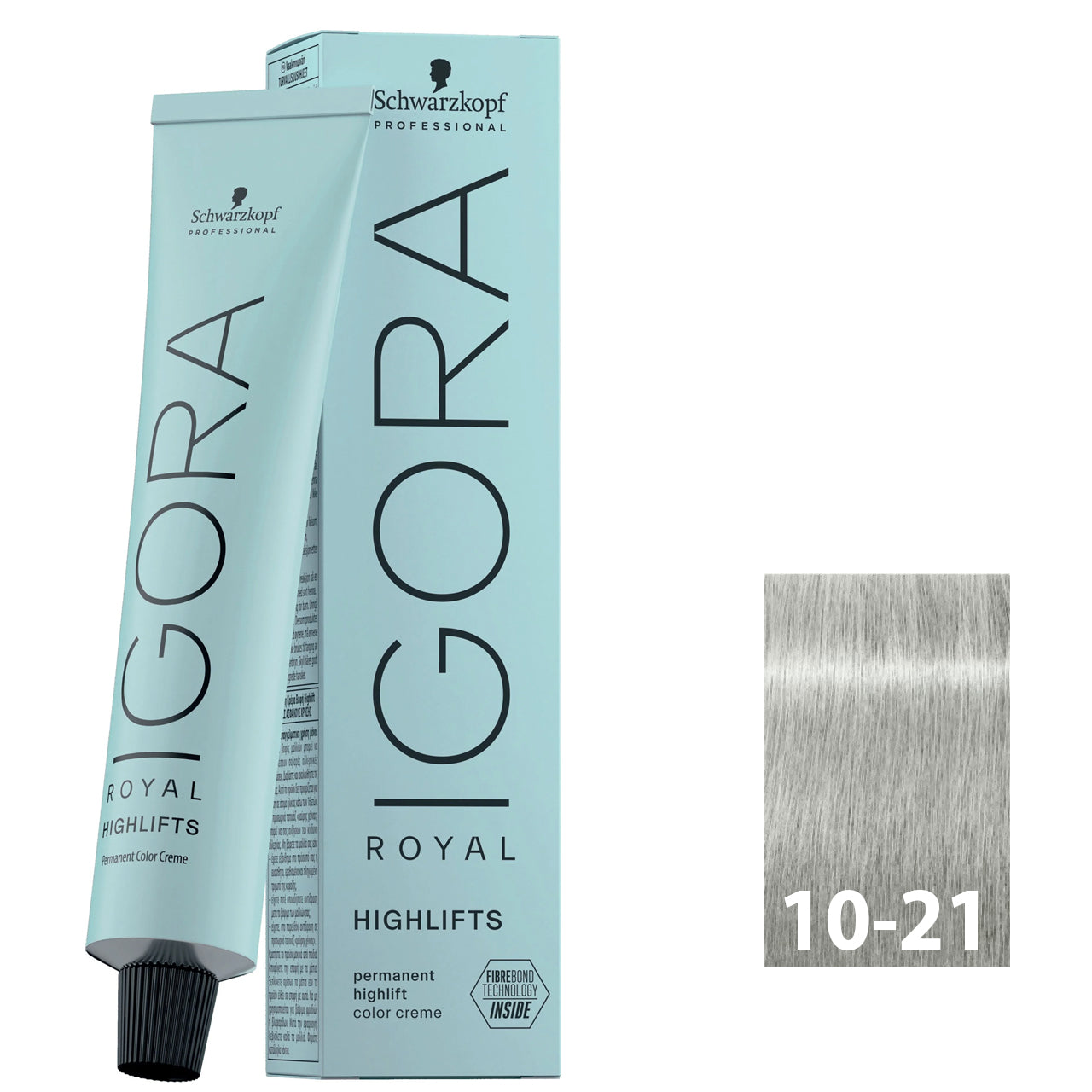 Extra light ash violet blonde hair after using SCHWARZKOPF IGORA ROYAL HIGHLIFTS 10-21
