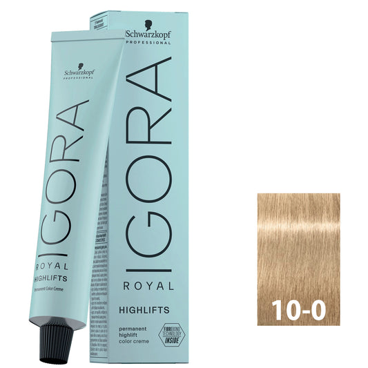 Extra light blonde hair after using SCHWARZKOPF IGORA ROYAL HIGHLIFTS 10-0