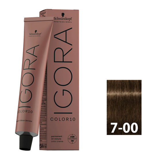 Extra natural blonde hair after using SCHWARZKOPF IGORA COLOR10 7-00