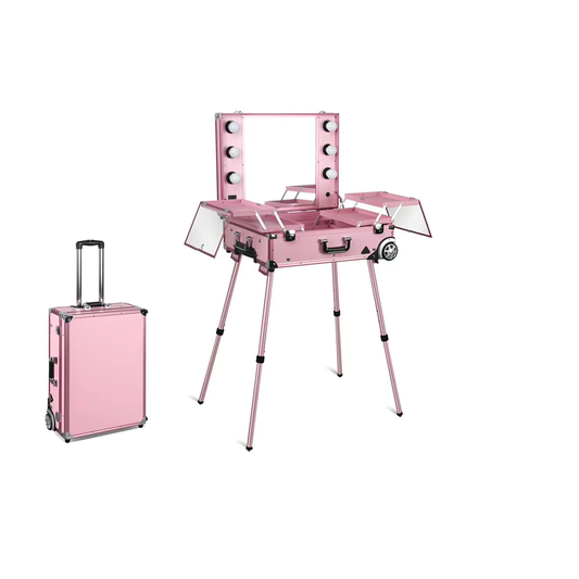 Makeup Case Trolley Pink 620X460X200