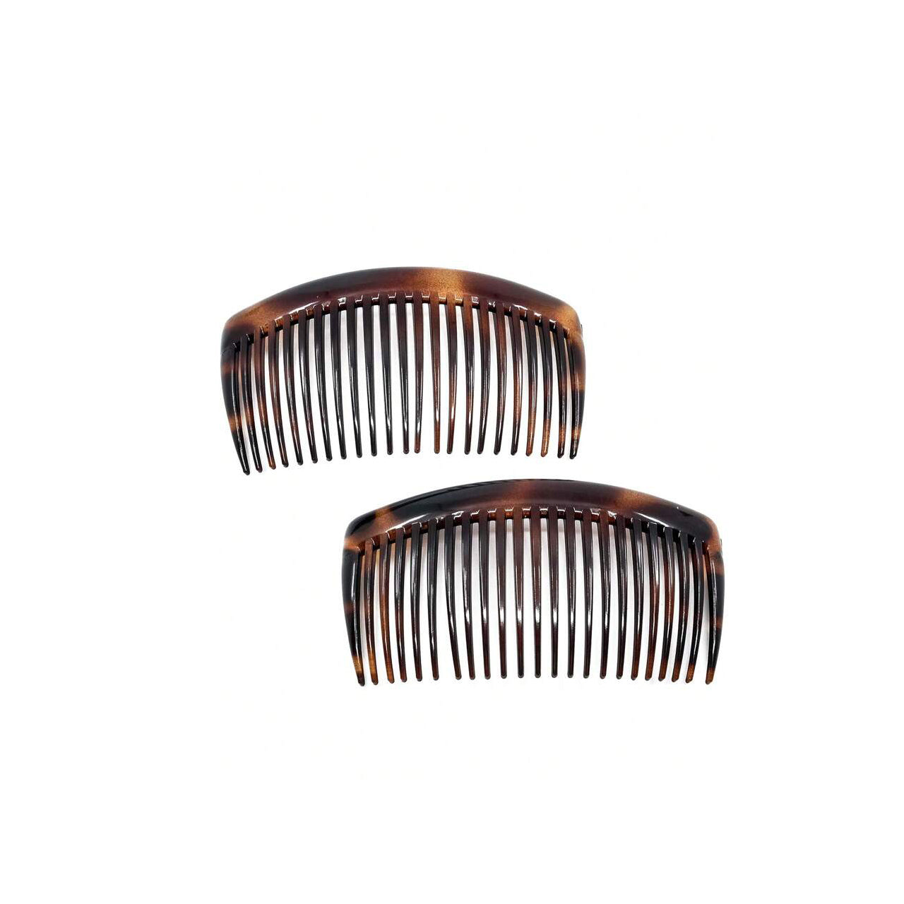 Ombrello 2 Packs French Side Comb Large Curved Tortoiseshell Hair Combs