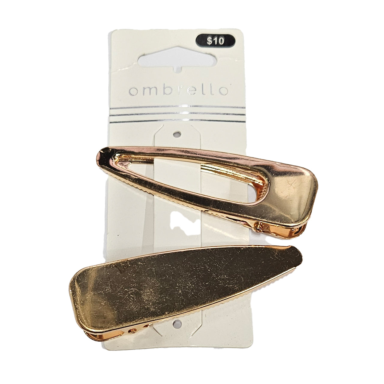 Ombrello Large Gold Hair Clips 2PC