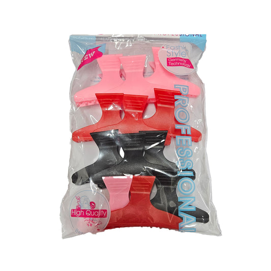 Mixed Colour Butterfly Clips 12Pk