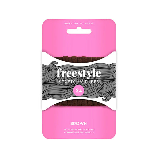 Freestyle Stretchy Tubes Brown 24Pc