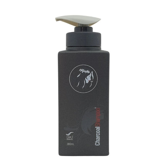 H2B CHARCOAL SHAMPOO 380ML bottle front view