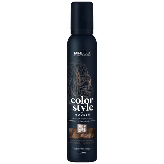 Indola Color Style Mousse Medium Brown 200ML