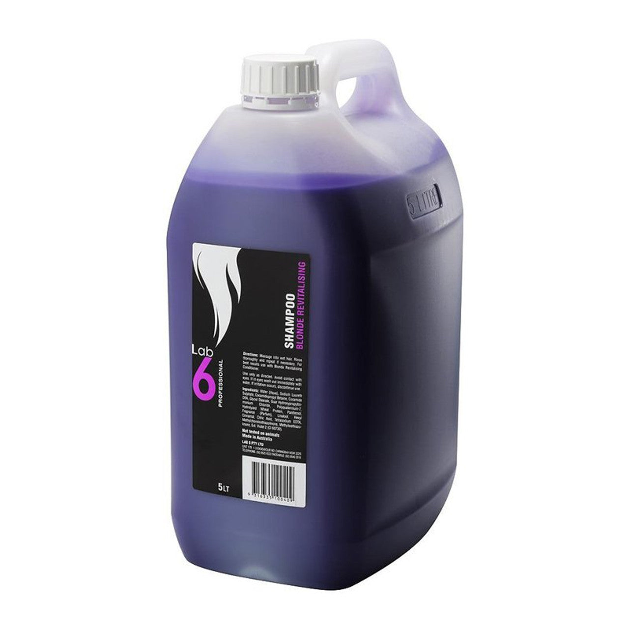 LAB6 PROFESSIONAL BLONDE REVITALISING SHAMPOO 5L bottle front view