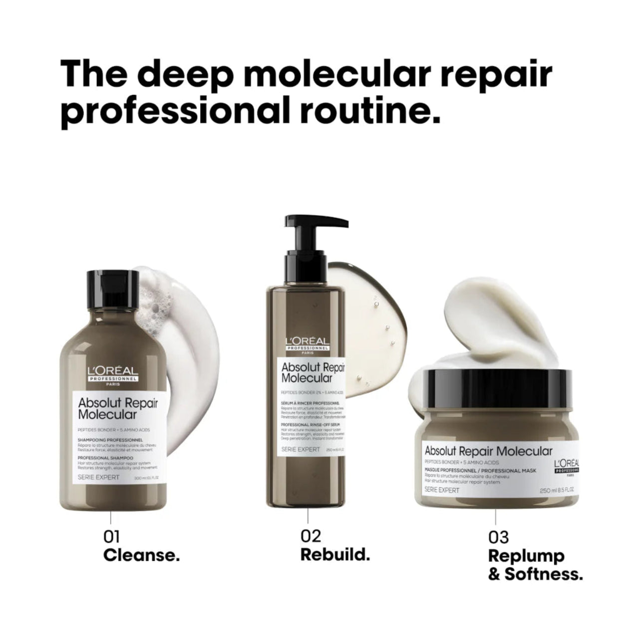 Professional Hair Repair Molecular Mask L'Oréal 250ML Texture Shot