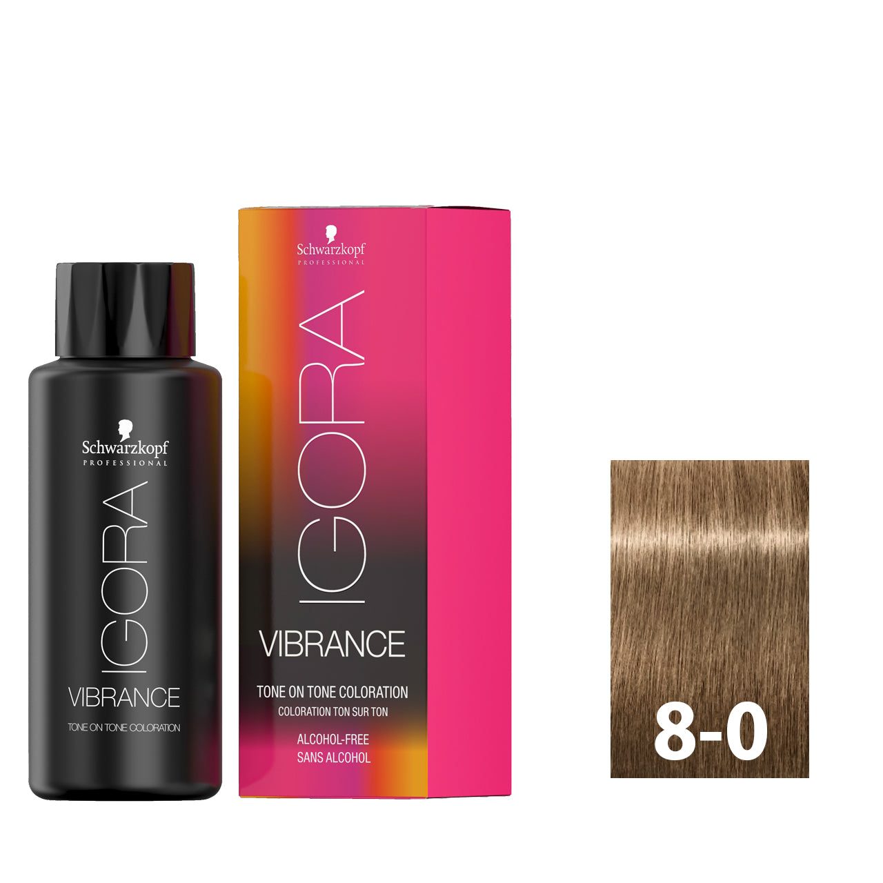 Light blonde hair after using SCHWARZKOPF IGORA VIBRANCE 8-0
