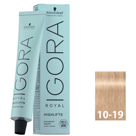 Light blonde violet red hair after using SCHWARZKOPF IGORA ROYAL HIGHLIFTS 10-19